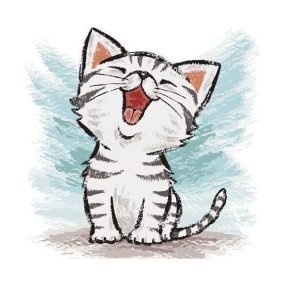 WD2369 Kitten Meow 20x20 cm
