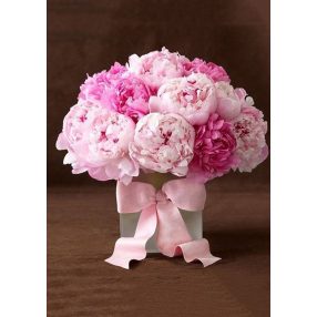 WD003 Peonies with Ribbon 27x38 cm