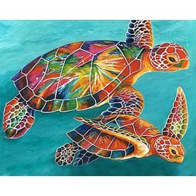 WD064 Sea Turtles 48x38 cm