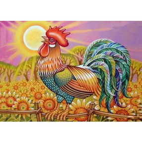WD078 Rooster 38x27 cm
