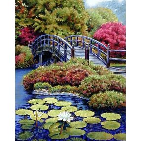 WD096 Japanese Garden 38x48 cm