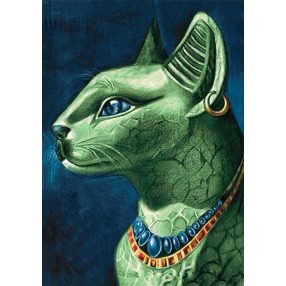 WD141 Emerald Cat 27x38 cm