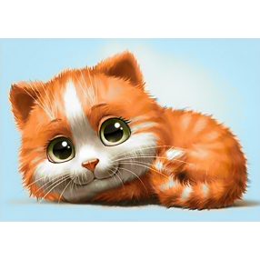 WD194 Ginger Cat 30x20 cm