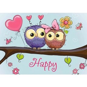 WD2320 Owl Date 38x27 cm