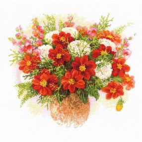 1820 Watercolor Dahlias 30x30 cm