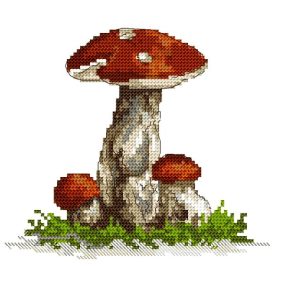 Z10179 Birch bolete 20x20 cm