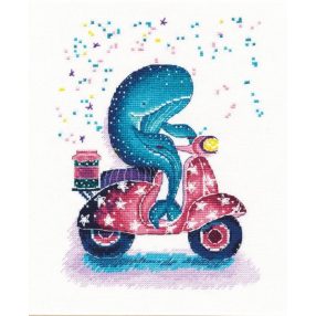 S1183 Motorcyclist 21x16 cm (Kifutó)