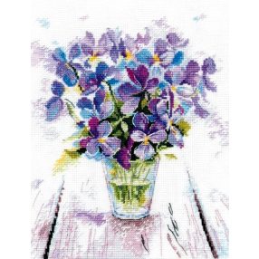 S1006 Blue Violets 19x22 cm