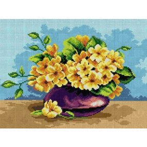 2355J Sárga virágok 30x40 cm