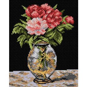 2043H Virágok vázában 24x30 cm