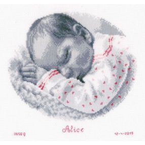 PN-0169612 Sleeping baby 25x24 cm