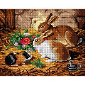 2941H Alfred R. Barber - Nyuszik és hörcsög 24x30 cm