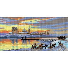 2984J Átkelés az Angarán Irkustkban 25x50 cm