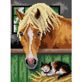 3040F Ló és cica 18x24 cm