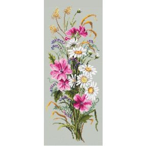 Z10214 Bunch of wild flowers 20x50 cm