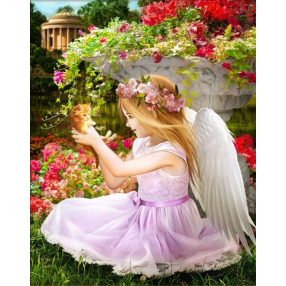 AZ1781 Angel in the Garden 40x50 cm
