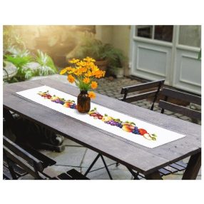 ZU10191 Long table runner with fruit 117x21 cm