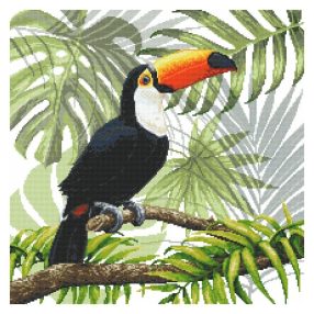 8978 Toucan in the tropics 49x49 cm