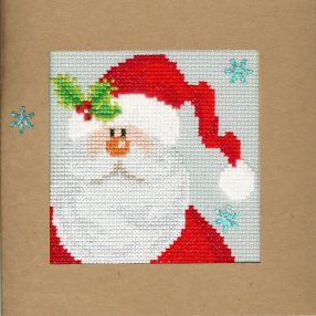 xmas15 Snowy Santa 10x10 cm