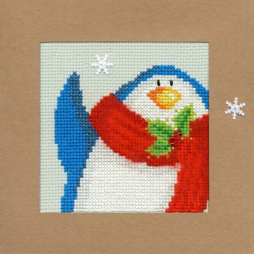 xmas13 Pingvin 10x10 cm