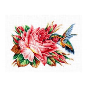 SANK-43 Hummingbird and Rose 21x14,5 cm