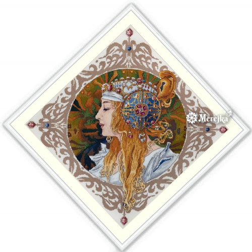 SK141 Szőke -  Mucha 34,5x34,5 cm