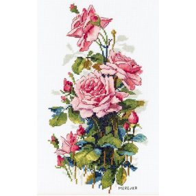 SK155 Pink Roses 16x27,5 cm