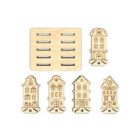 OR041 Ház fonal tartó és tároló (10 db) 3,5x7 cm