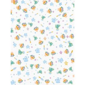 skd14-124 Festett aida vászon 14ct 30x40 cm