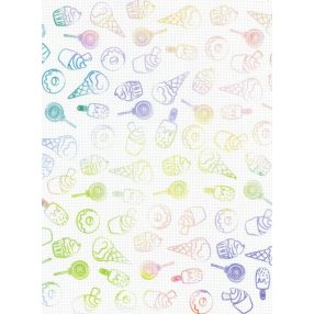 skd14-116 Festett aida vászon 14ct 40x30 cm