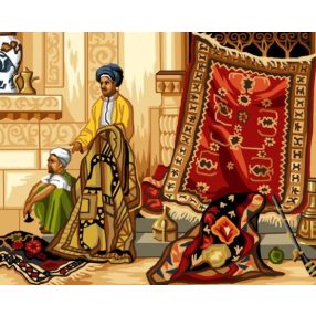 C126M Osman Hamdi b.-Perzsa szőnyeg árus 40x50 cm