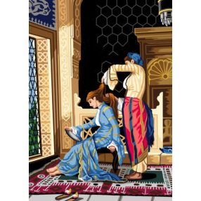 C123R Osman Hamdi B.-Fésülés 50x70 cm