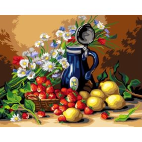 C114M Hubert Bellis-Csendélet citromokkal 40x50 cm