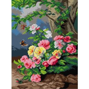 3122J Franz Xavier B.-Virágos csendélet 30x40 cm