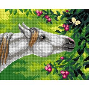 3112H Fehér ló 24x30 cm