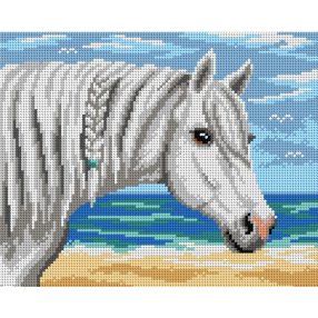 3106H Fehér ló 24x30 cm