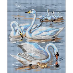 3055M Archibald Thorburn-Hattyúk 40x50 cm