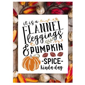 229 Flannel leggings and pumpkin spice 