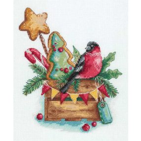 pan-7164 Bullfinch with Sweets 17,5x20 cm