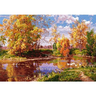 S1240 Őszi tó 37x26 cm (Kifutó)