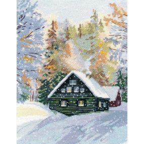 S1243 Téli erdő 20x26 cm