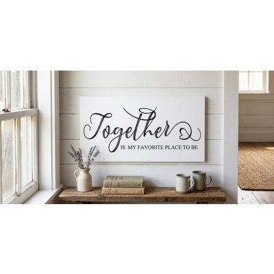 274 Together is my favorite place to be 40x20 cm (fa)