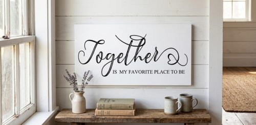 274 Together is my favorite place to be 40x20 cm
