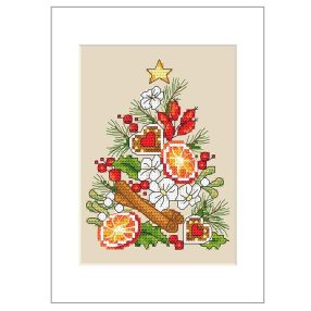 ZU10233 Postcard - Christmas tree 15x21 cm