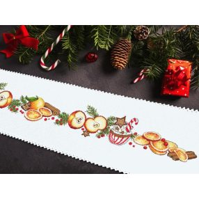 ZU10197 Long Christmas table runner 117x21 cm