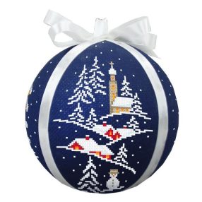 ZU8988 Christmas ball with a view 15cm