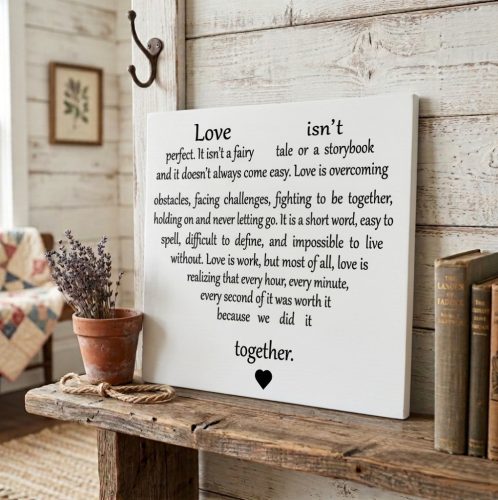 360 Love isnt perfect 30x30 cm
