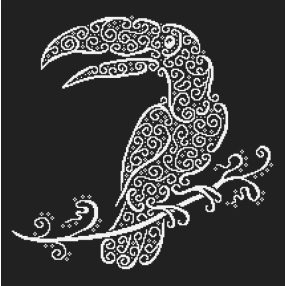 Z10600 Lace toucan 40x40 cm
