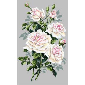 Z10242 White roses 30x50 cm