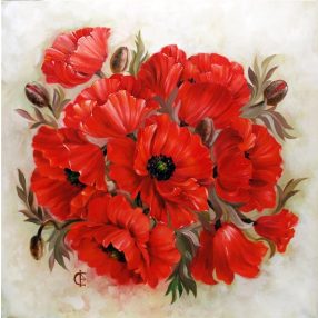 WD2470 Scarlet Poppies 38x38 cm